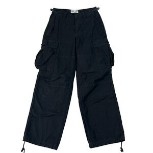TNA Black Cargo Pants, 0